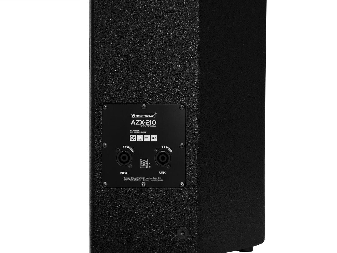 OMNITRONIC AZX-210 2-vägs topp 200W