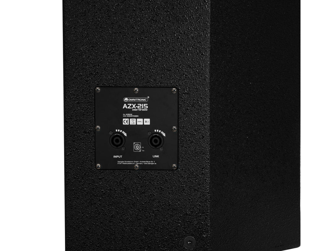 OMNITRONIC AZX-215 2-vägs topp 300W