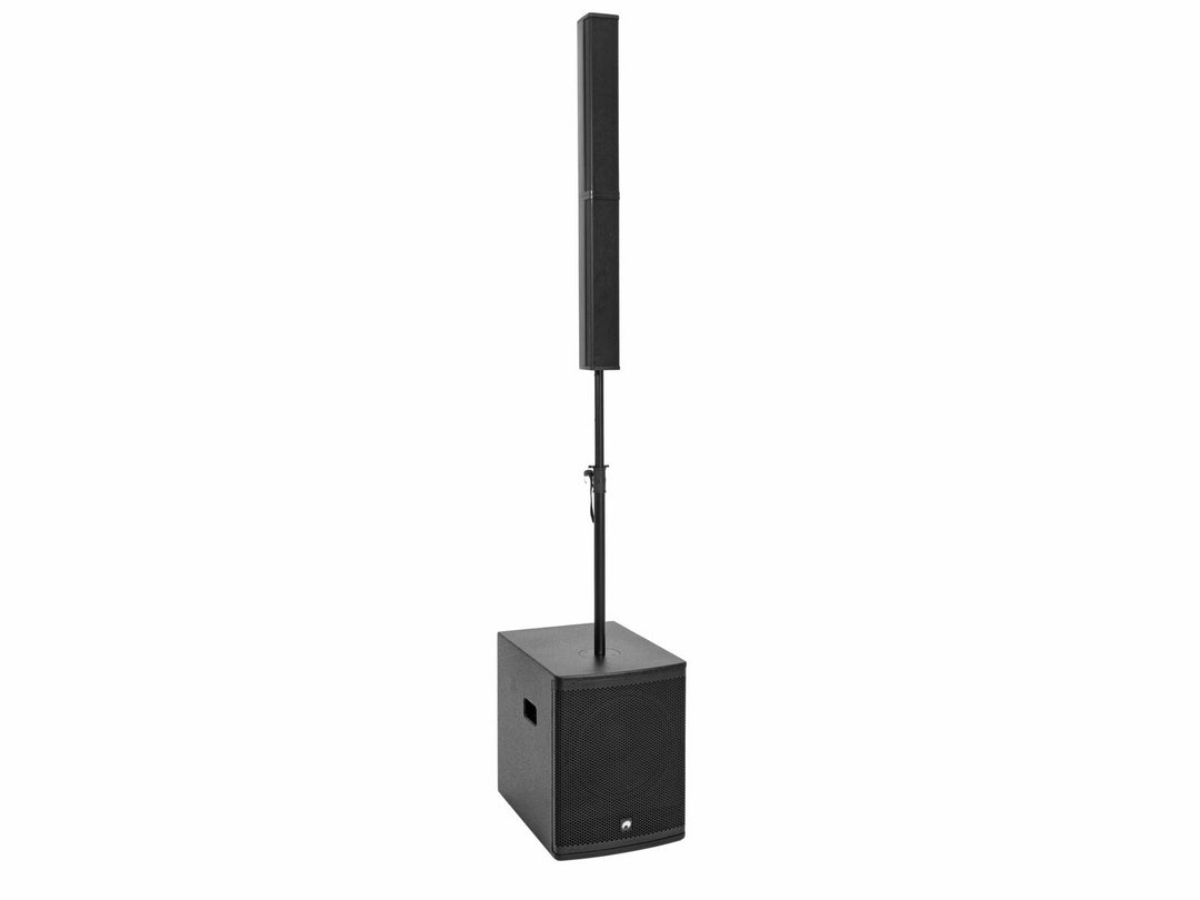 OMNITRONIC Set ROD-1283 active column speaker system + speaker Stativ + cover set