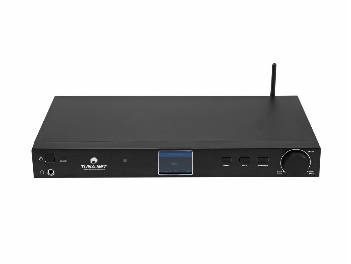 Omnitronic TUNA-NET Internetradio Mediaspelare med DAB+ och Bluetooth