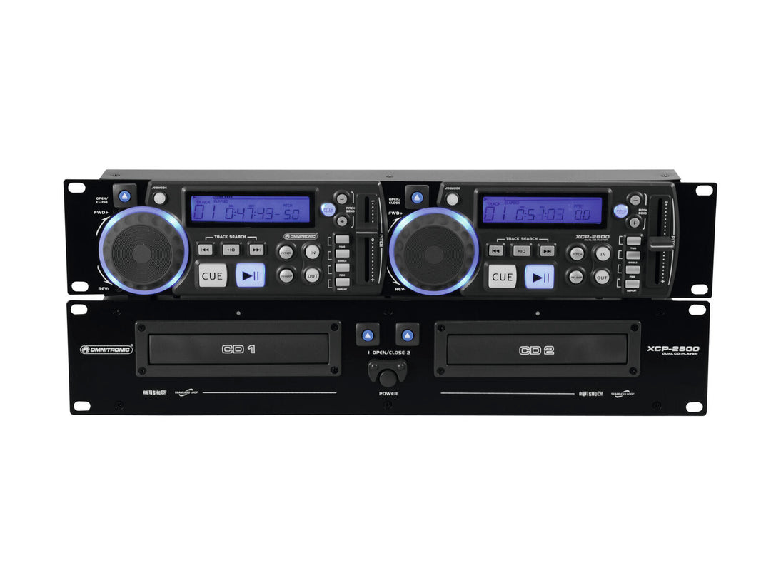 OMNITRONIC XCP-2800 Dubbel CD-spelare