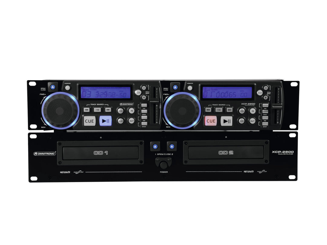 OMNITRONIC XCP-2800 Dubbel CD-spelare