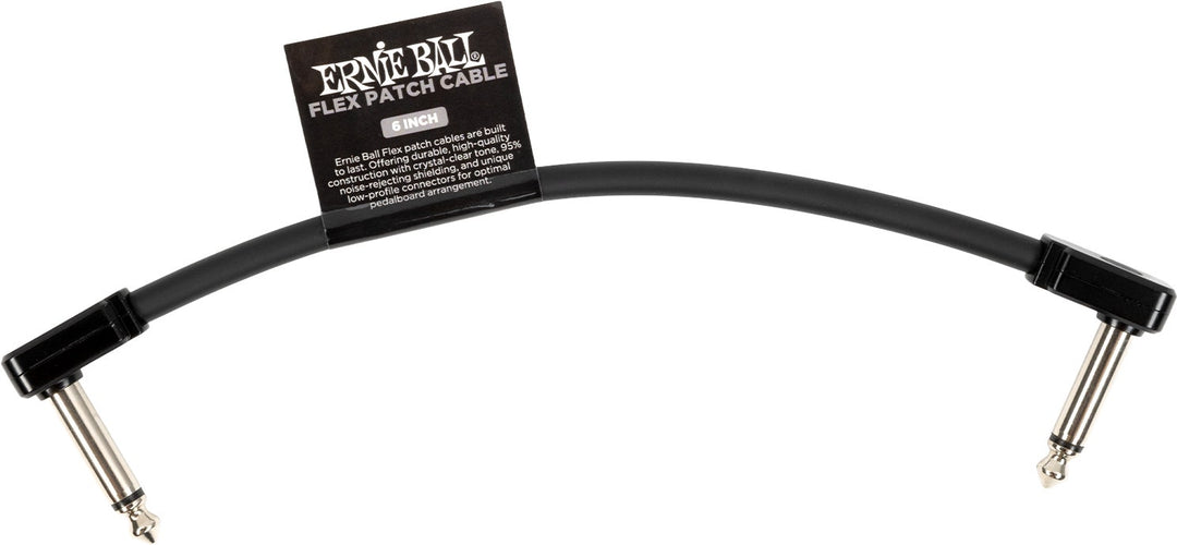 Ernie Ball 6439 Flex patchkabel Svart 15cm