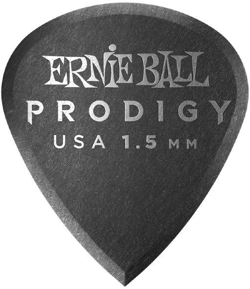 Ernie Ball EB-9200 1.5mm Svarta Mini Prodigy-plektrum 6-pack
