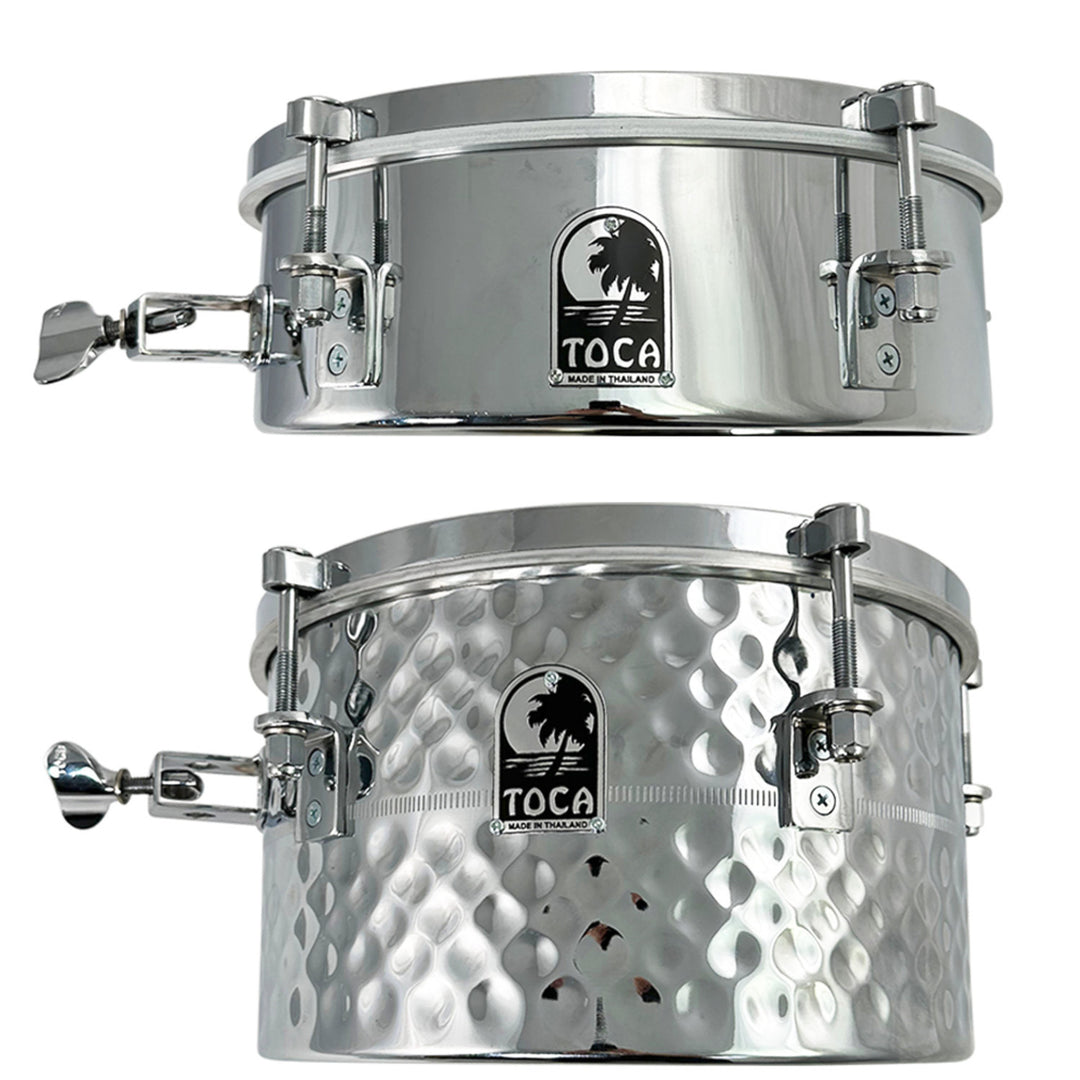 Toca Drumset Add-Ons Timbales - 12" x 4" rostfritt stål (T-412-SS)