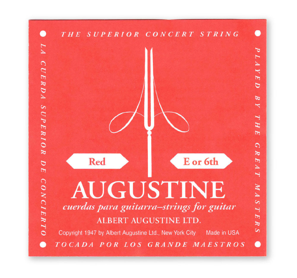 Augustine Classic Red Label E6-sträng, medium spänning, .0425"