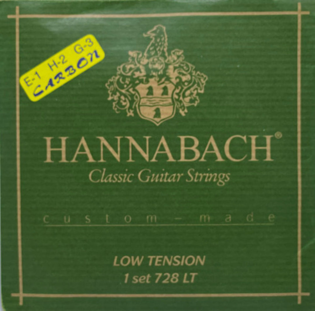 Hannabach 728LTC Custom Made set med kolfilamentdiskant, låg spänning