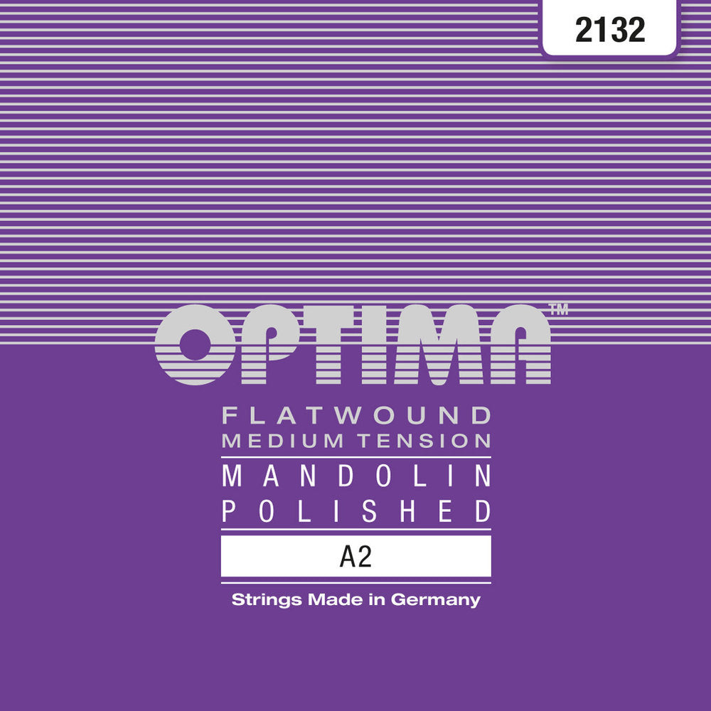 Optima 2132 mandolinsträng A .014w, Flatwound (par)