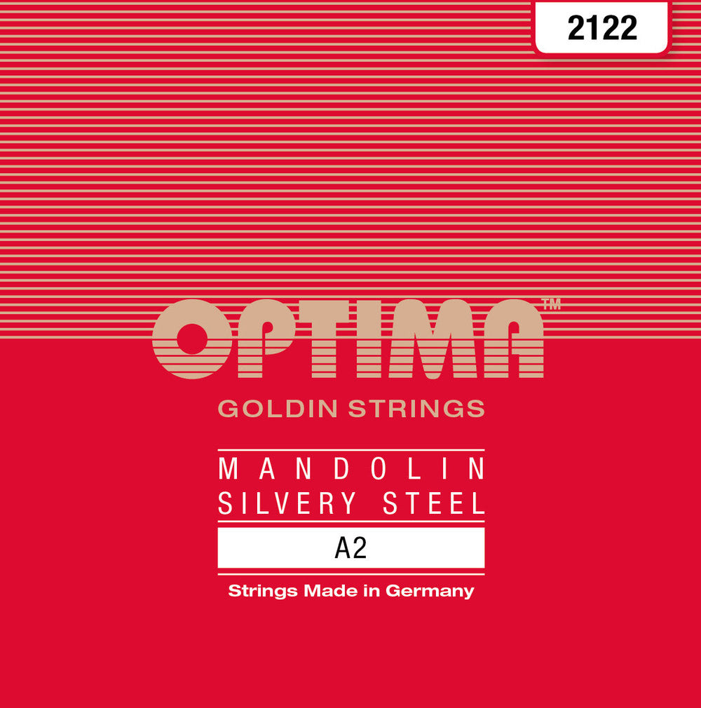 Optima 2122 mandolinsträng A .013, Goldin Flatwound (par)