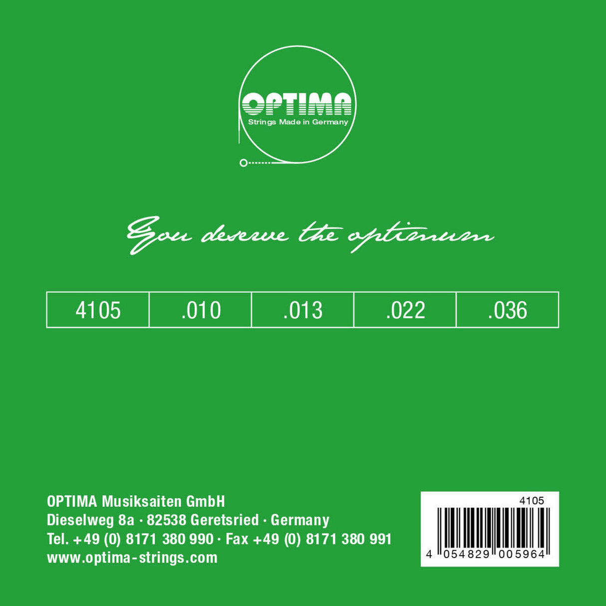 Optima strängar för mandolin - set (4105)