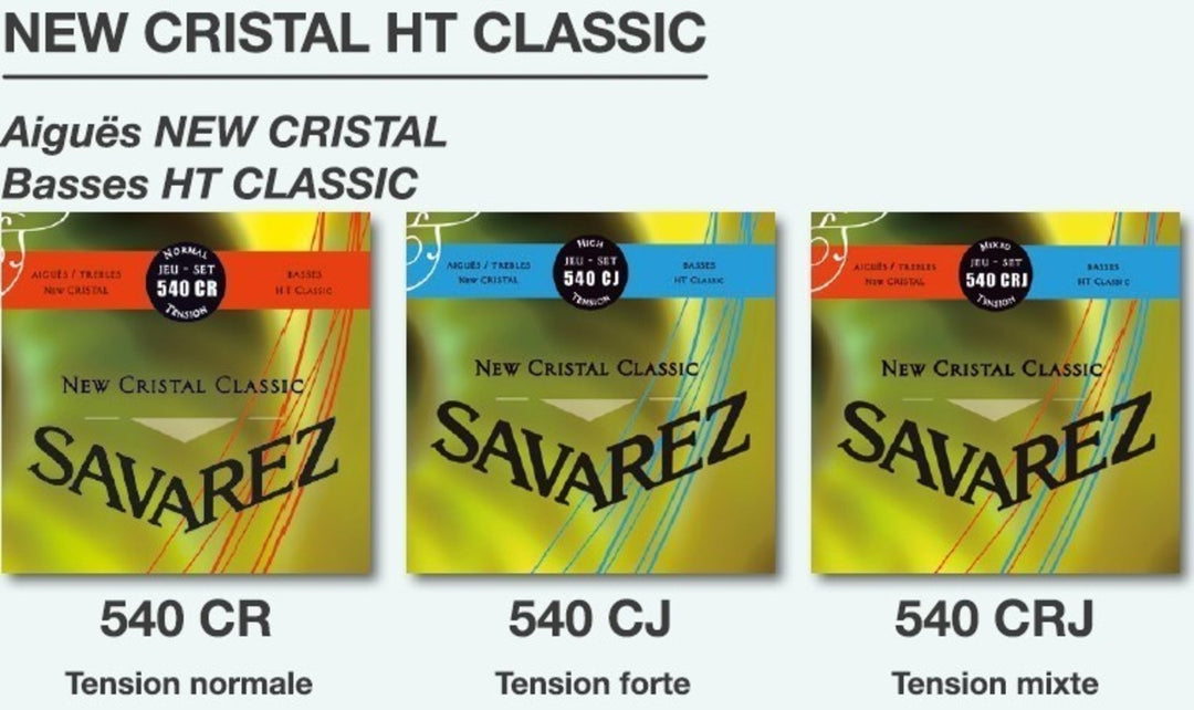 Savarez strängar för klassiska Gitarrer New Cristal Classic - Set (540CR)