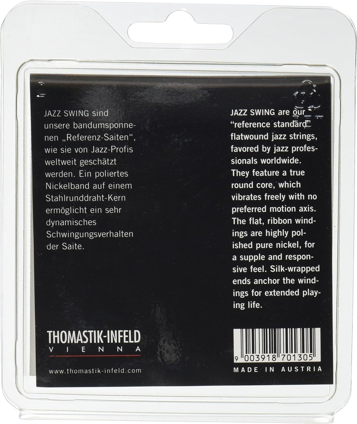 Thomastik-Infeld strängar för elgitarr Jazz Swing Series Nickel Flat Wound - set 012 flatwound (JS112)