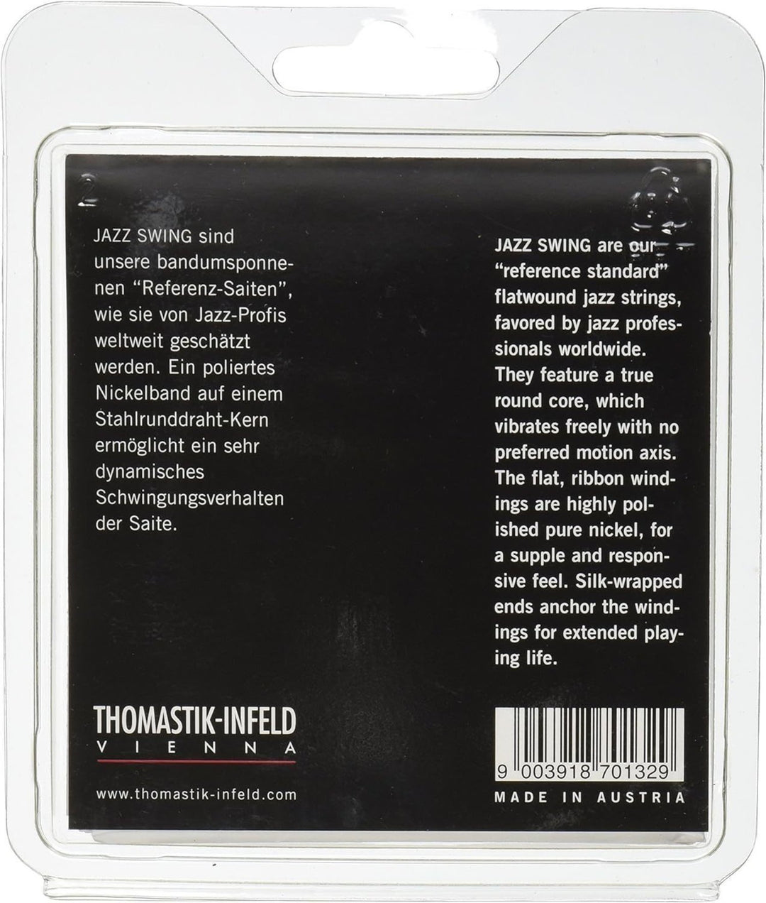 Thomastik-Infeld strängar för E-guitar Jazz Swing Series Nickel Flat Wound - set 013 flatwound (JS113)