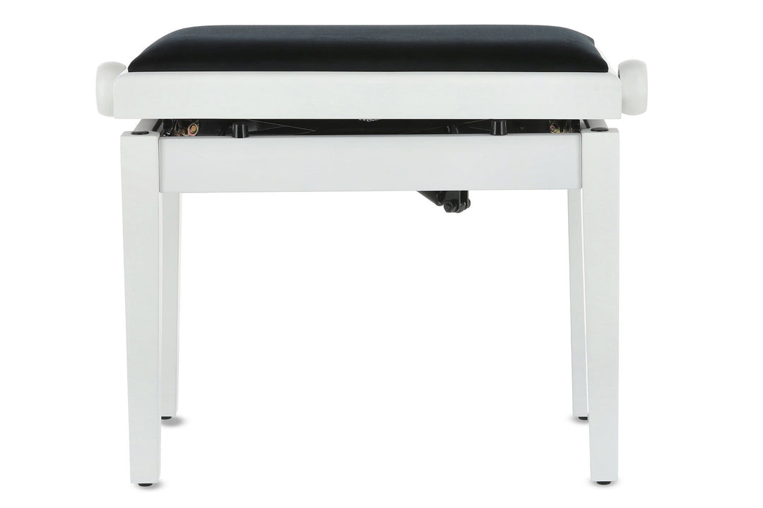 GEWA pianobänk Deluxe Autolift - vit matt