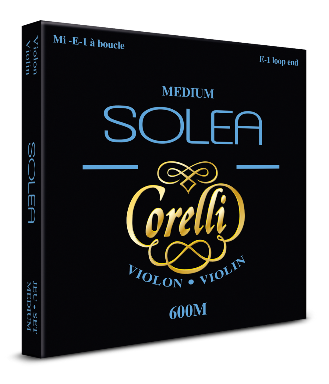Corelli Fioler-strängar Solea - set E loop ends (600M)