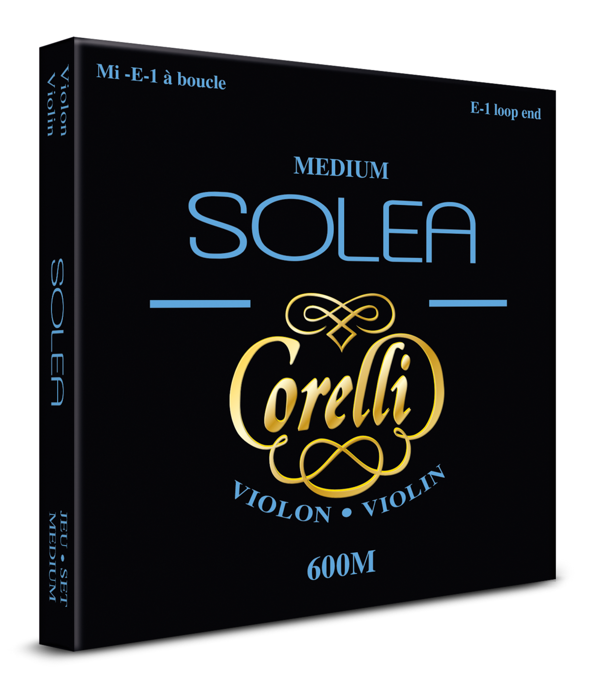 Corelli Fioler-strängar Solea - set E loop ends (600M)