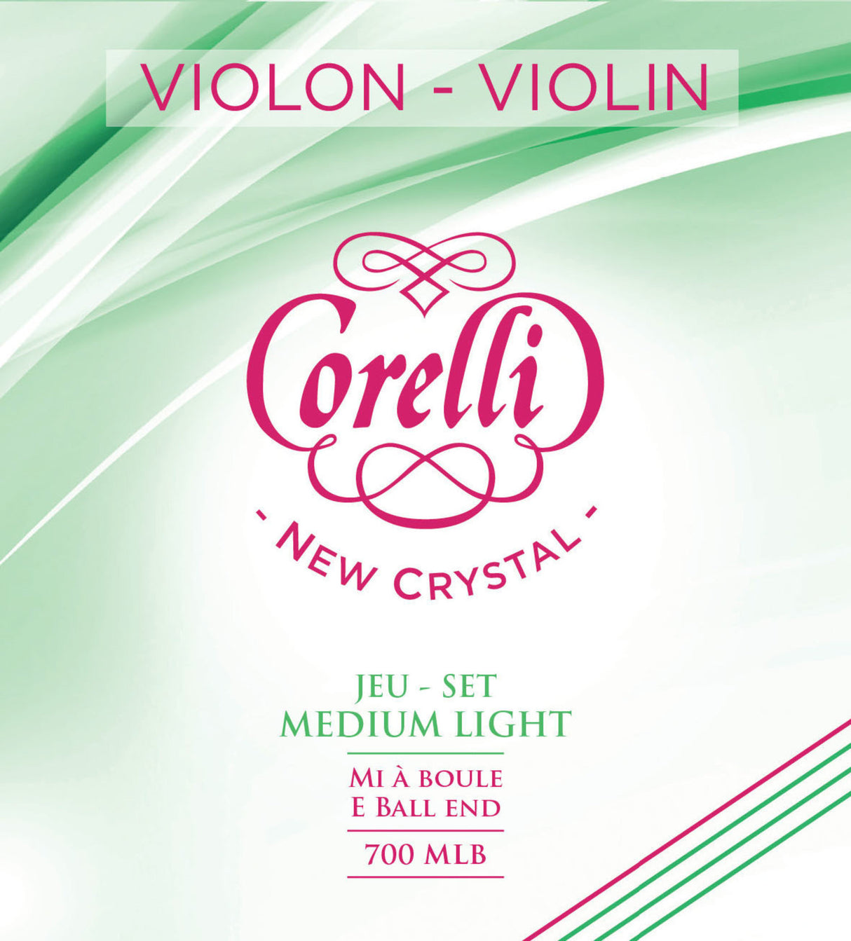 Corelli Fiolersträngar New Crystal - Medium-light (700MLB)