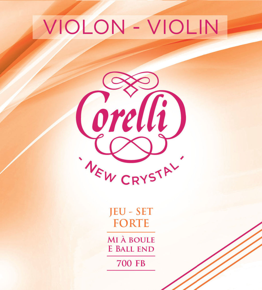Corelli Fiolersträngar New Crystal - Forte (700FB)