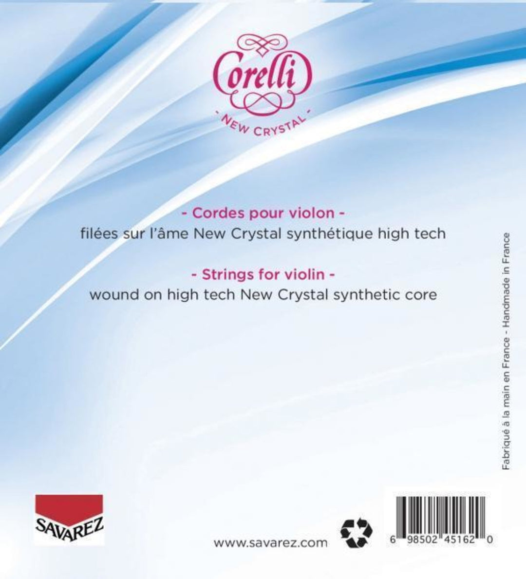 Corelli Fioler strängar New Crystal - D 1/2 (2703M)