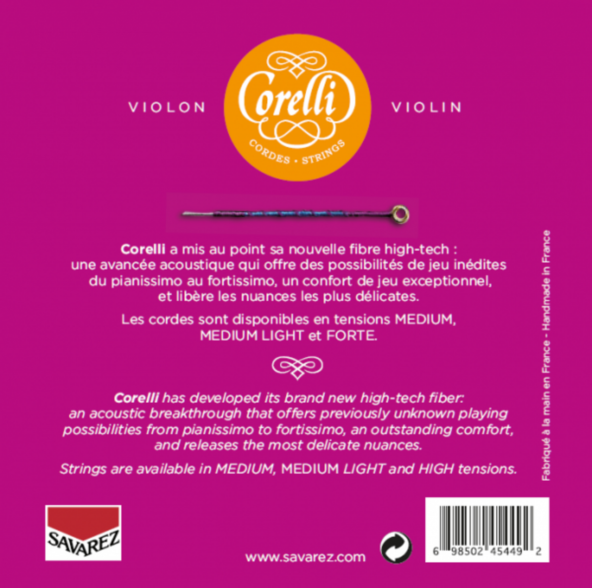 Corelli Fioler strängar Cantiga - Forte (900FB)