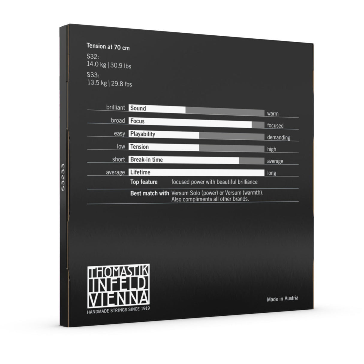 Thomastik-Infeld Cellos-strängar Spirocore spiralkärna - Set G+C volfram medium (S3233)