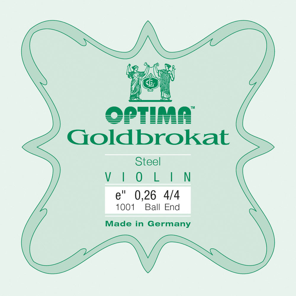 Optima Goldbrokat E-sträng 4/4-fioler, 0,26 mm, kula