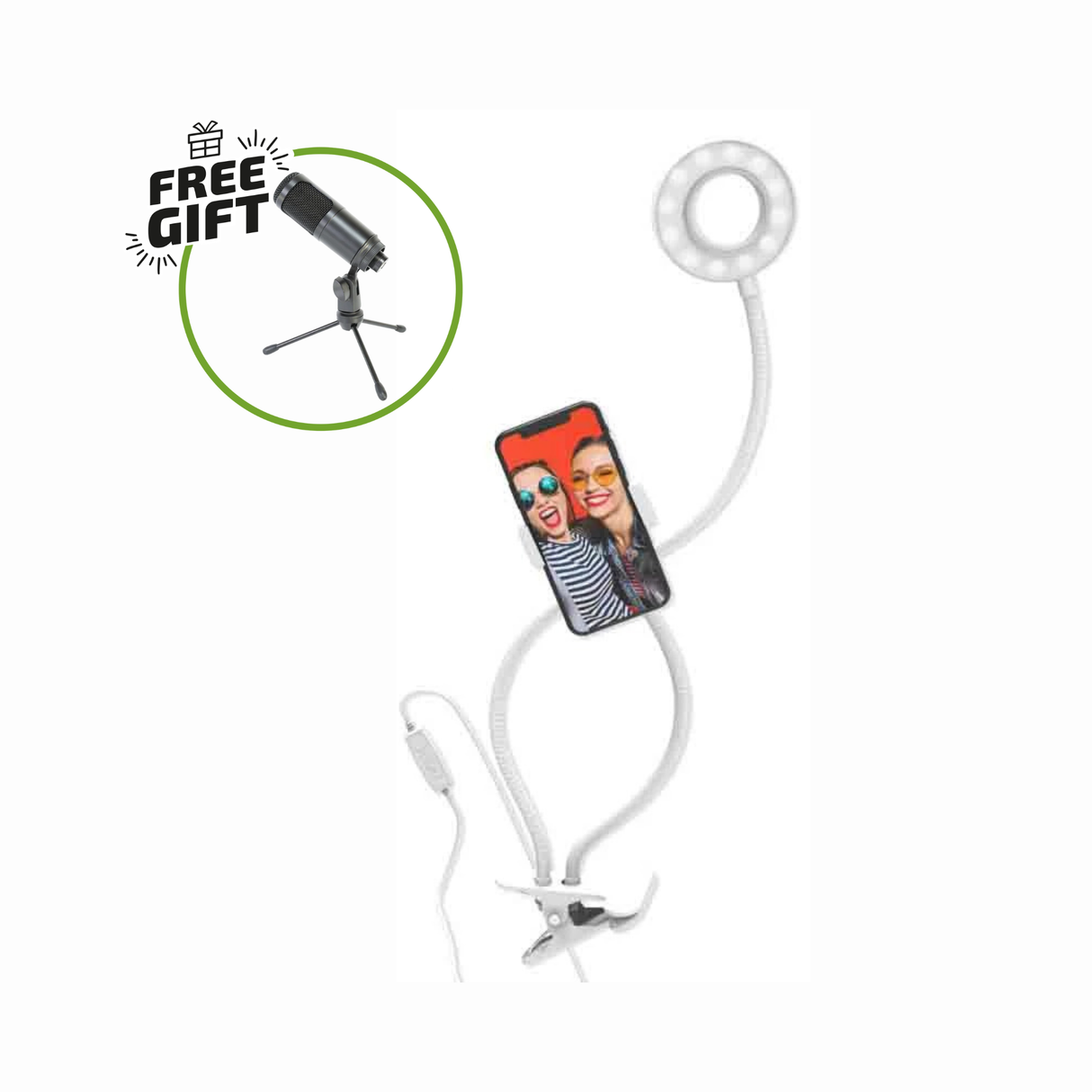 Digipower For You Vlogging kit 3" Ringlight med fjärrkontroll + Gratis present