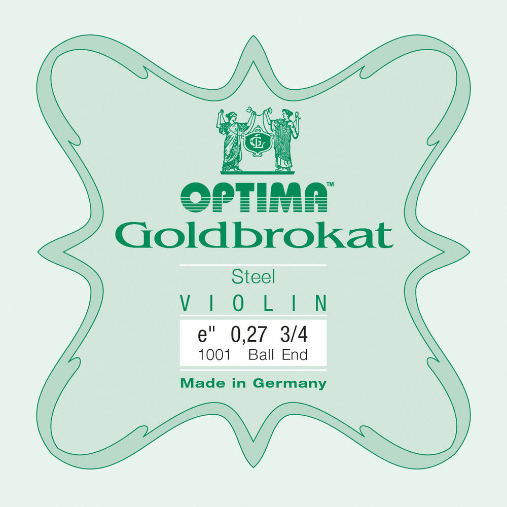 Optima Goldbrokat E-sträng 3/4-fiol, 0,27 mm, kula