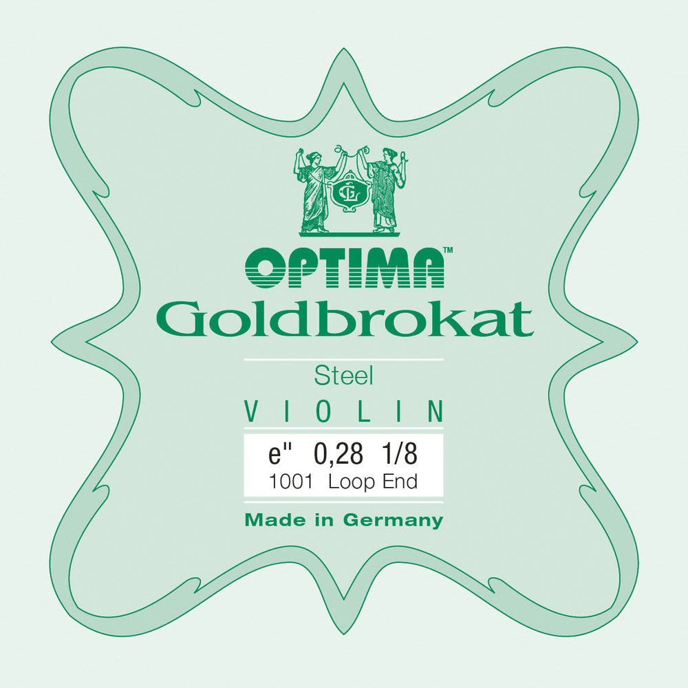 Optima Goldbrokat E-sträng 1/8-fiol, 0,28 mm, ögla
