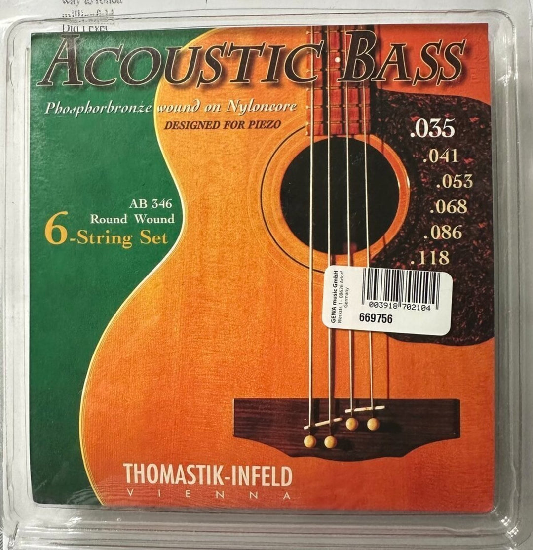 Thomastik-Infeld strängar för akustisk bas Phosphor Bronze - set (6-sträng)