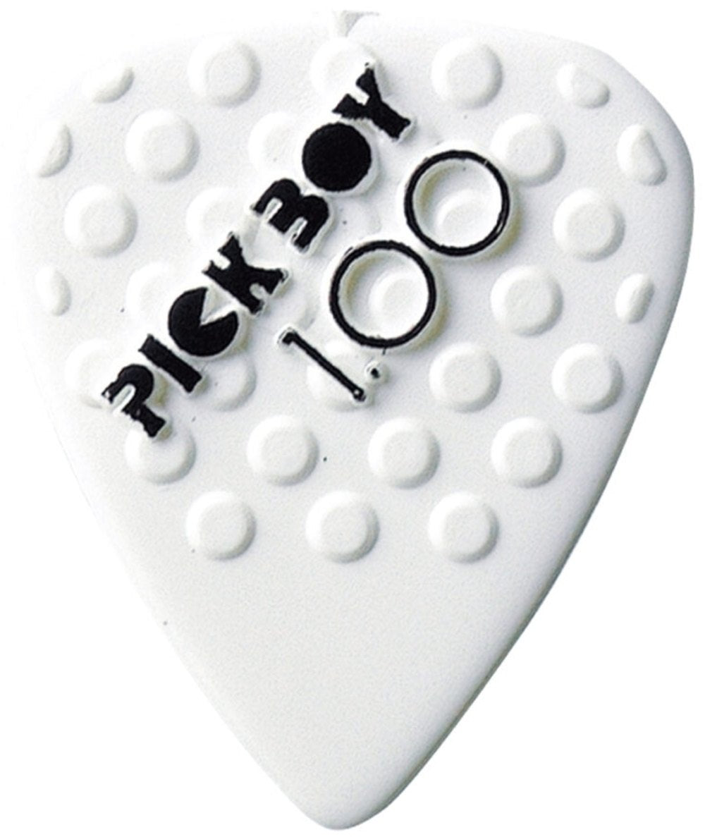 Pick Boy Ceramic Power plektrum 1,00 mm, vita med knoppar, 12 st.