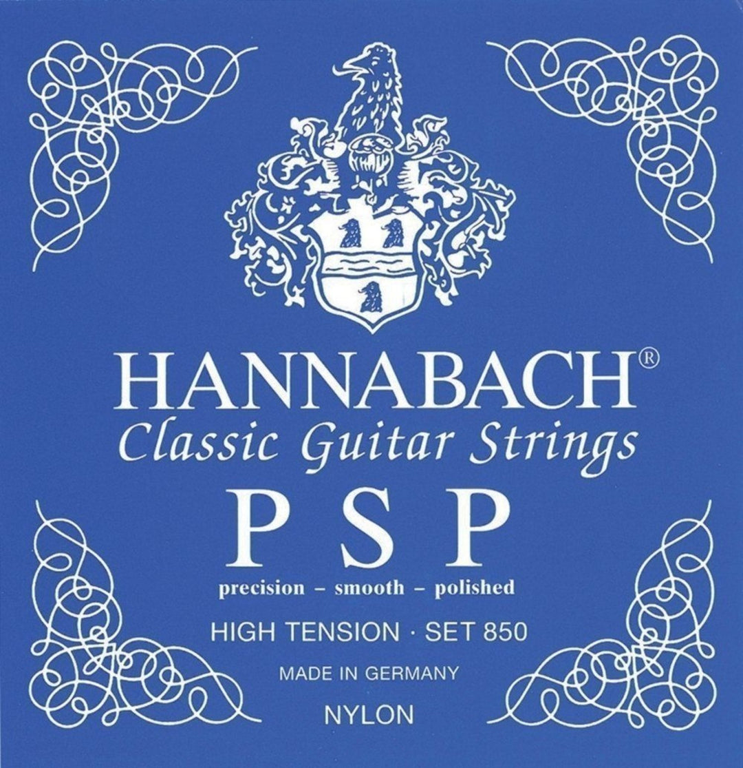 Hannabach strängar för klassisk gitarr serie 850 hög spänning PSP - set hög (850HT)