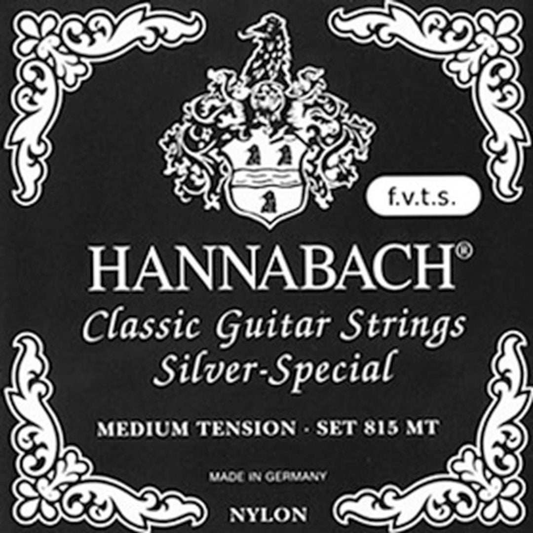 Hannabach strängar för klassisk gitarr 815 F.V.T.S. Silver special - set medium (815FMT)