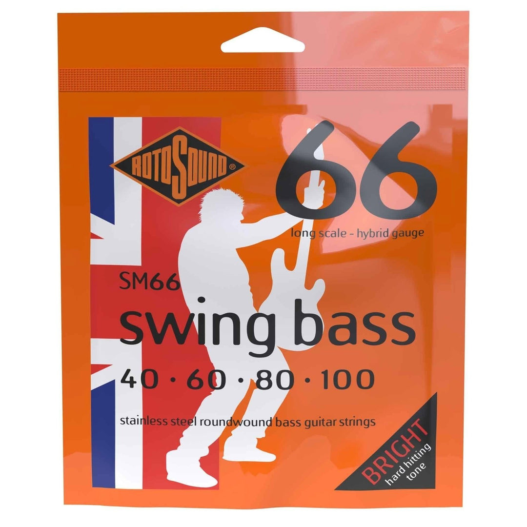 Rotosound elbassträngar Swing Bass 66 - set för 4-strängad Hybrid 40-100 (SM66)