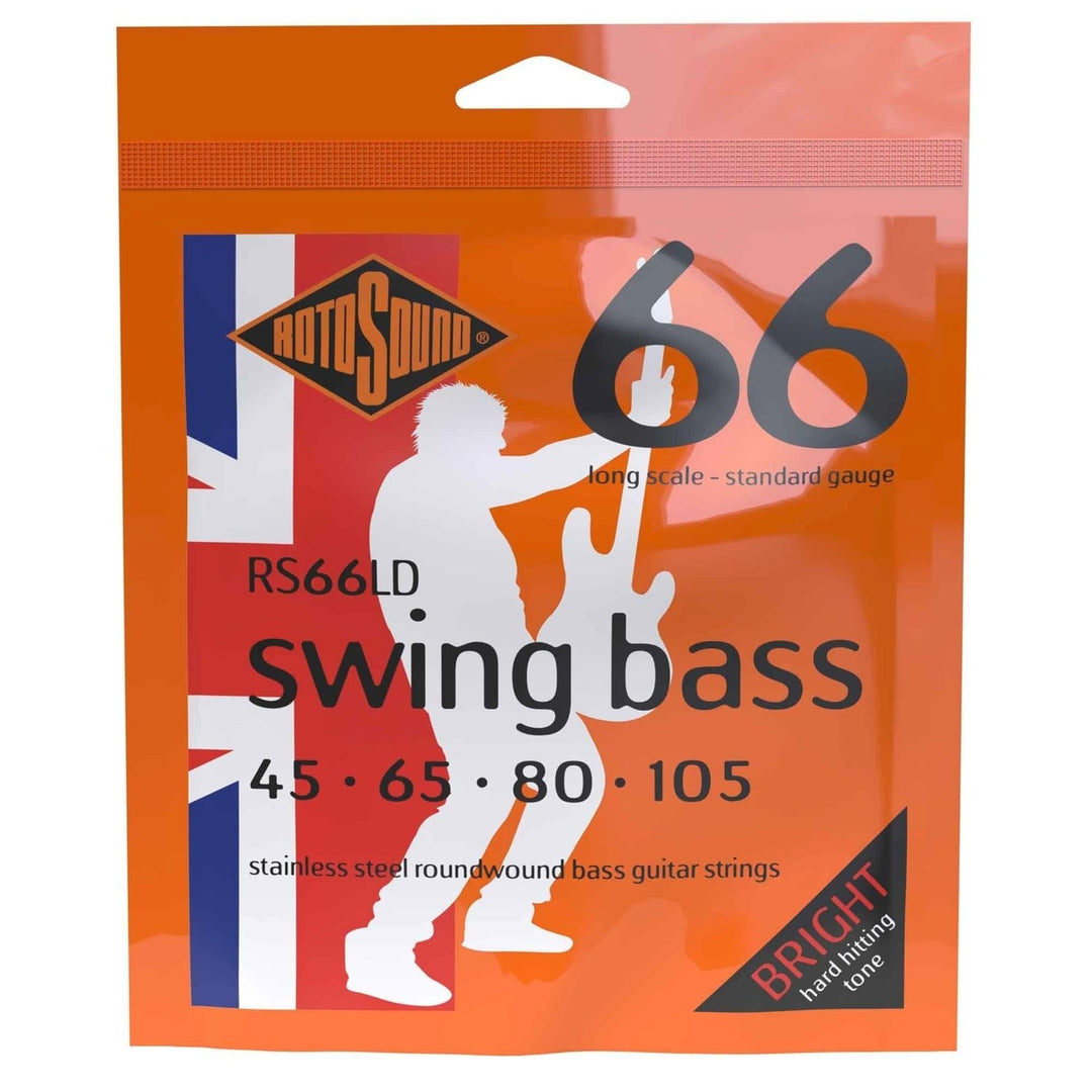 Rotosound elbassträngar Swing Bass 66 - set för 4-strängad Standard 45-105 (RS66LD)