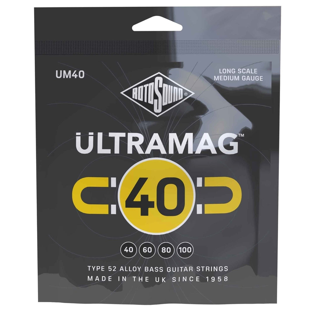 Rotosound elbassträngar Ultramag - set 4-strängar Medium 40-100 (UM40)