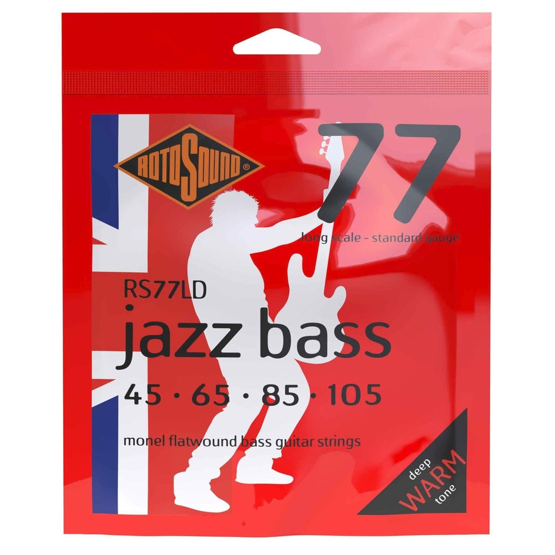 Rotosound Jazz Bass-strängar Jazz Bass 77 - set 4-strängat Flatwound Standard 45-105 (RS77LD)