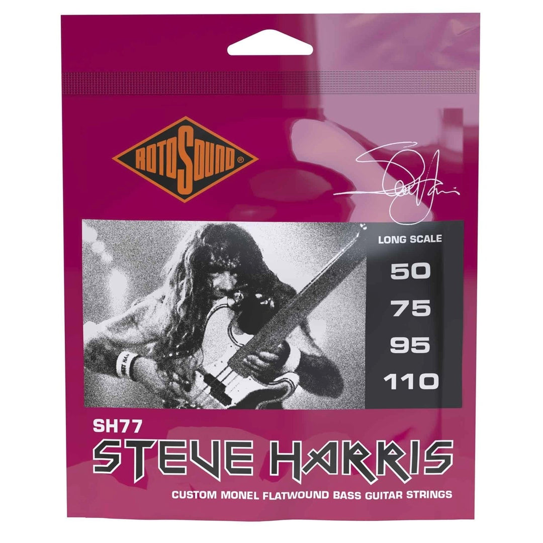 Rotosound Jazz Bass Strings Jazz Bass 77 - STEVE HARRIS set 4-strängad Flatwound Heavy 50-110 (SH77)