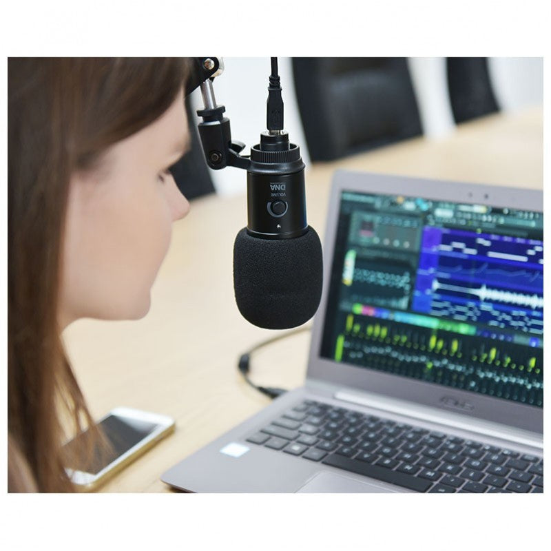 DNA CM USB KIT Kondensator USB Mikrofon med Boom Arm og Popfilter