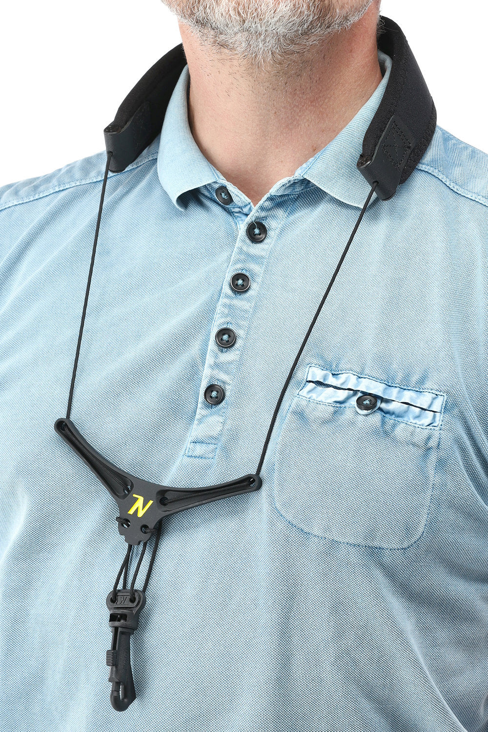 Neotech Bravo Strap saxofonrem med metallram, matt svart