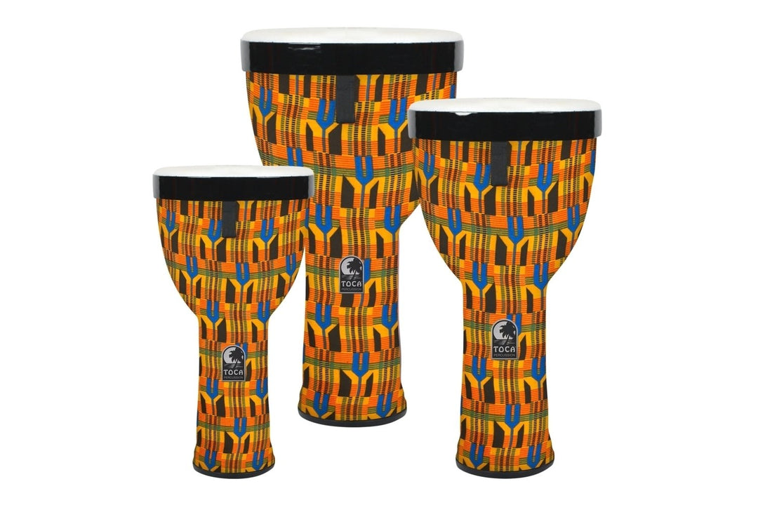 Toca Nesting Drums Djembe Freestyle II - set med 3 delar (TSSND-3PCK-FP)