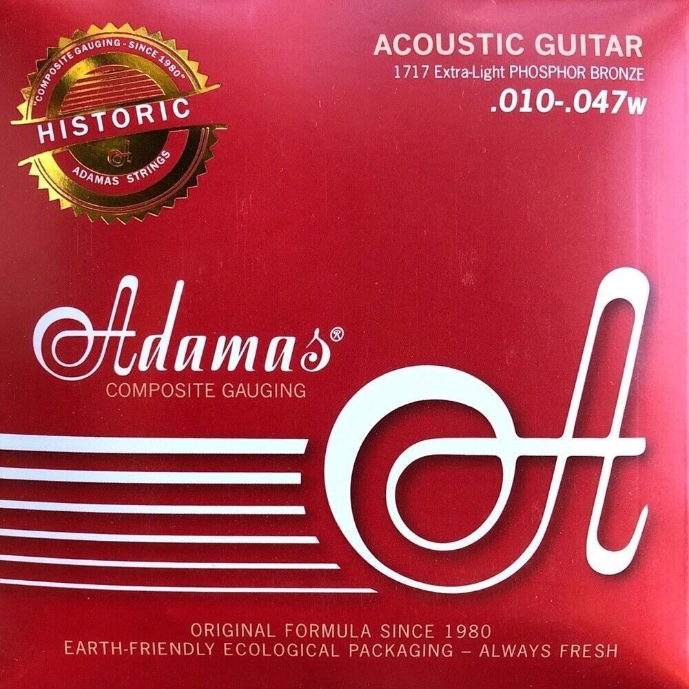 Adamas Historic Reissue 1717 gitarrsträngar, Extra Light .010-.047