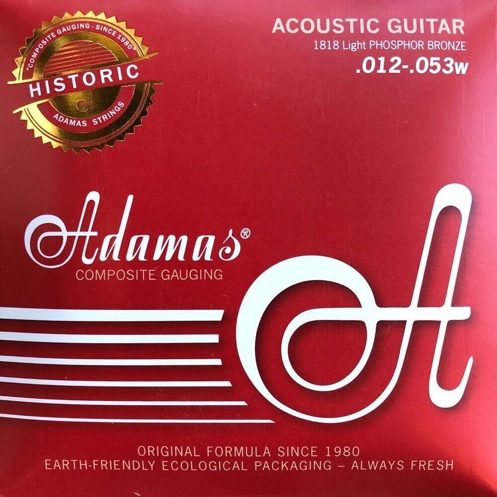 Adamas Historic Reissue 1818 gitarrsträngar, Light .012-.053