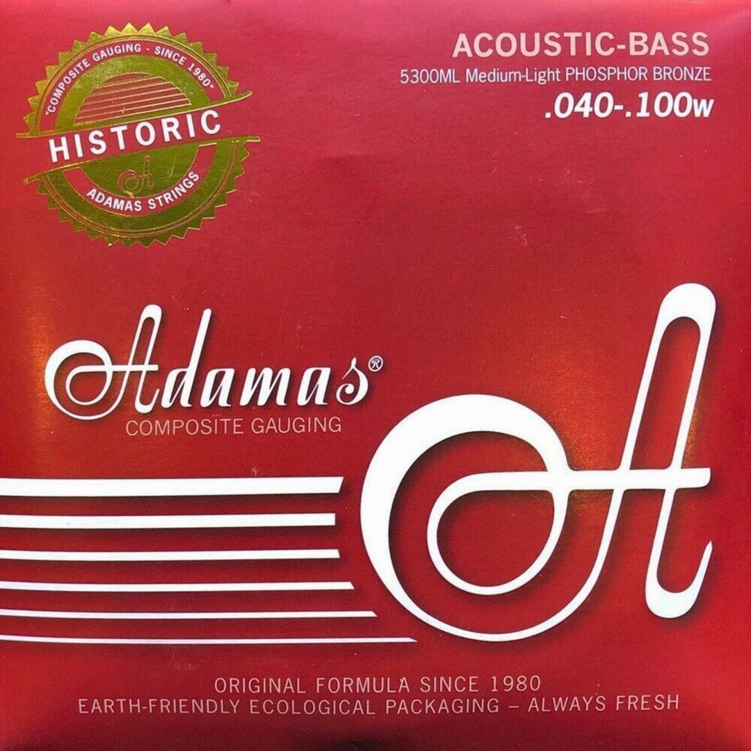 Adamas Strängar för akustisk bas Phosphor Bronze - Set 4-string med-light (5300ML)