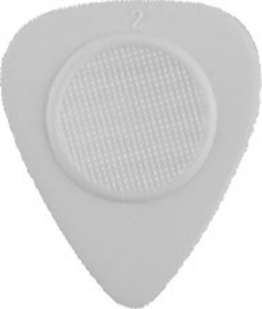 Heriba Thumb Rest nylonplektrum, hjärtform, grå, 12 st.