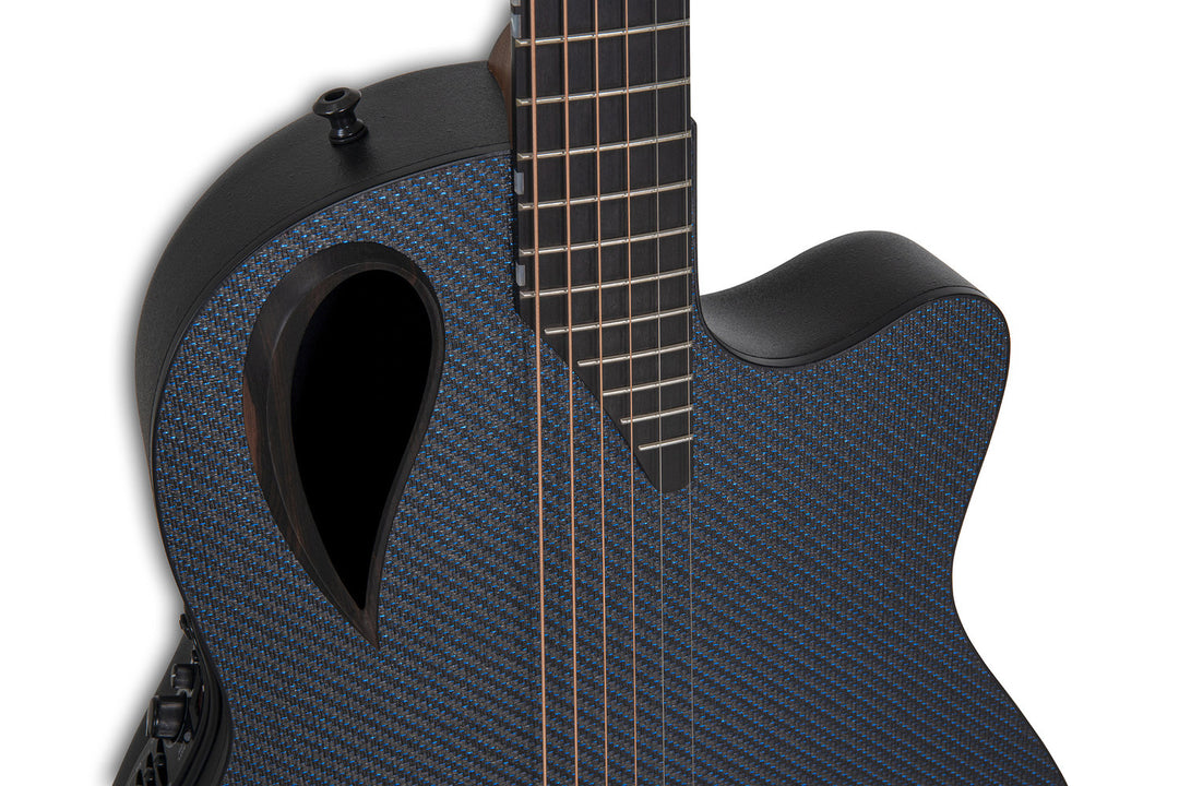 Adamas E-akustiska Gitarrer Adamas MD80-NWT Mid-Depth Contour Cutaway - NWT Blue Reflection (MD80-8R-G)