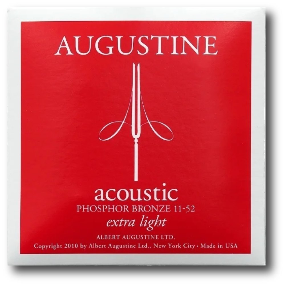 Augustine Acoustic Phosphor Bronze western-strängar, Extra-Light 11-52