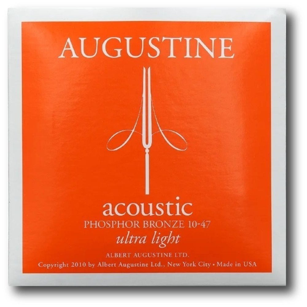 Augustine Acoustic Phosphor Bronze westernsträngar, Ultra-Light 10-47