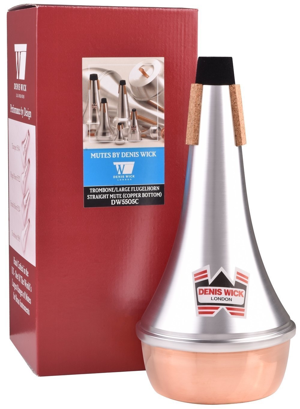 Denis Wick 5505C straight-mute för trombon, botten i koppar
