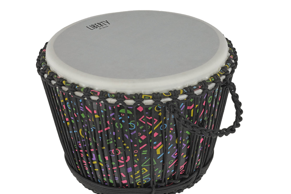 GEWA Djembe Liberty Series med repstämning - 14" Crazy Neon
